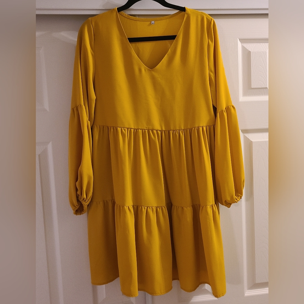 Amoretu Women Tunic Dress V Neck